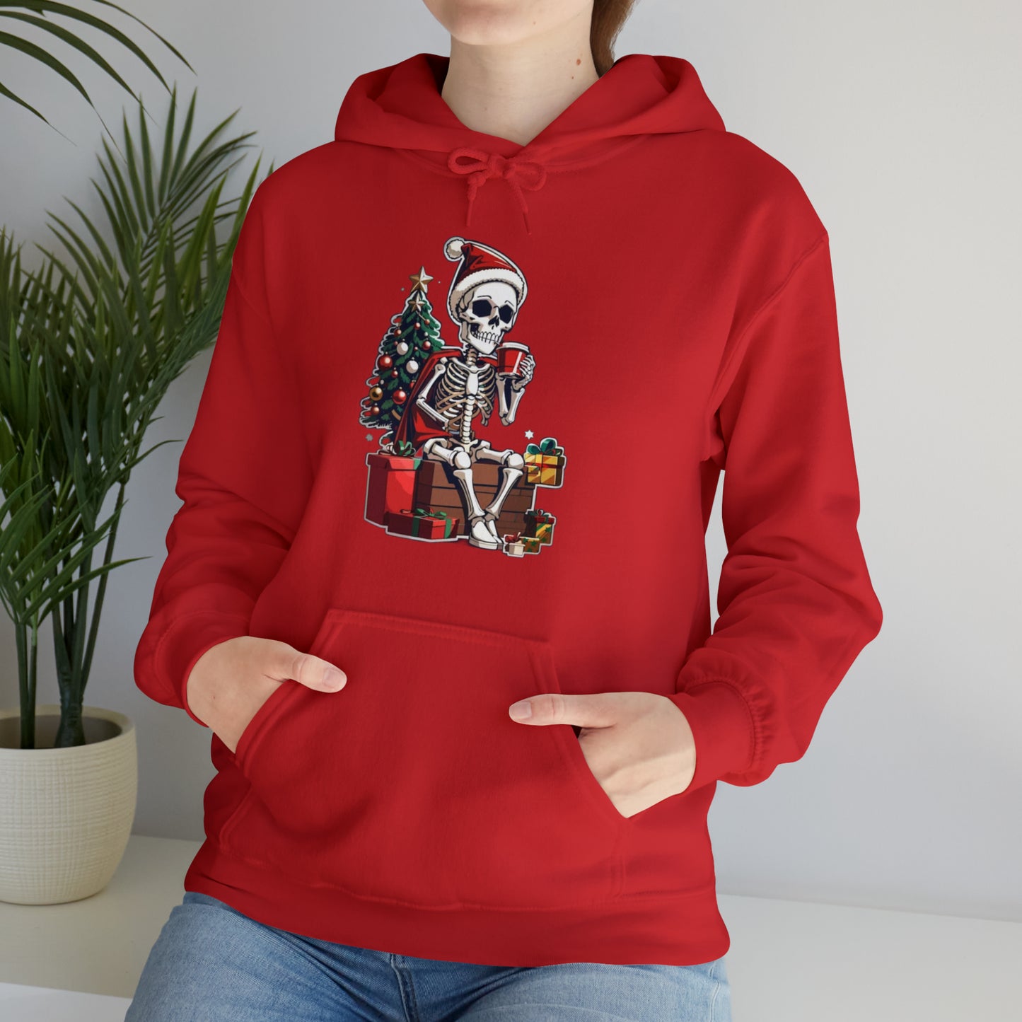 Christmas Coffee Skeleton Hoodie