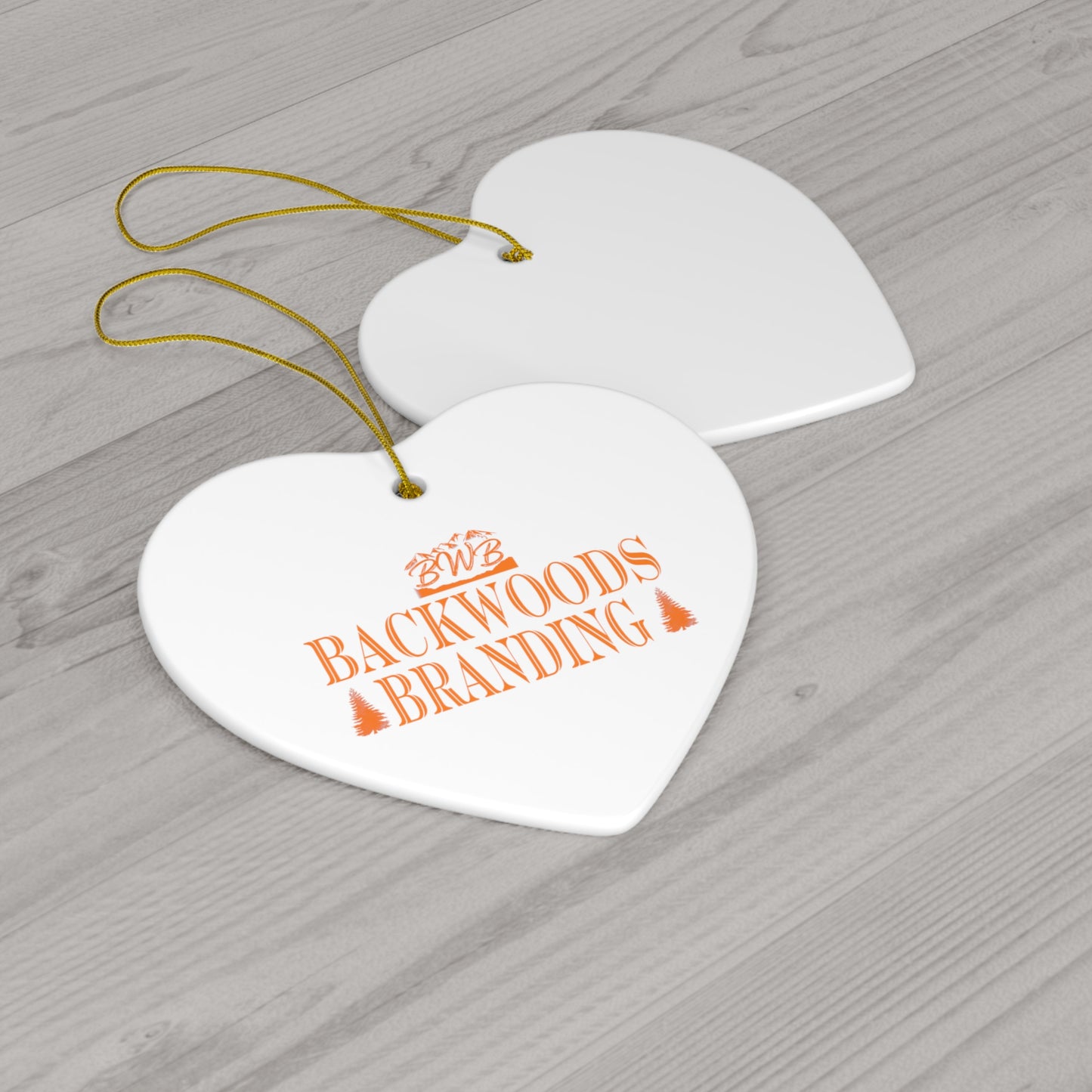 BWB Orange Tree Ceramic Christmas Ornament