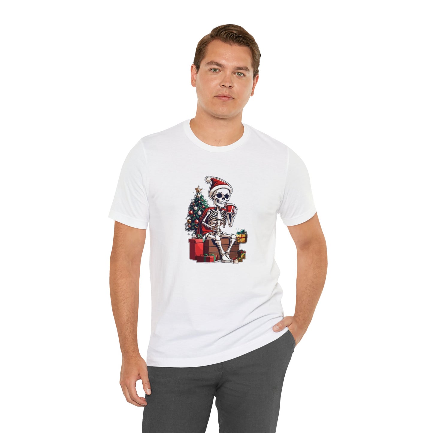 Christmas Coffee Skeleton Tee