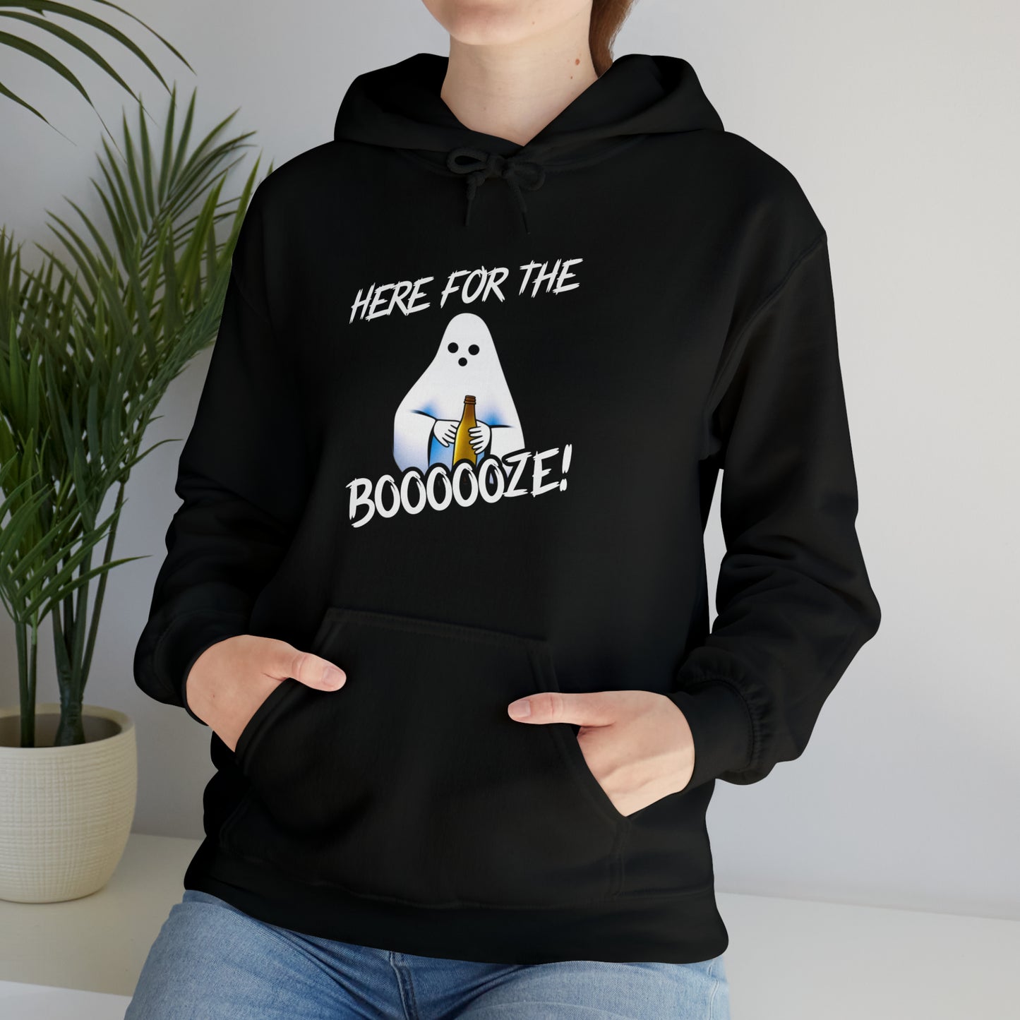 Here For The Booze Hoodie - Backwoods Branding Co.