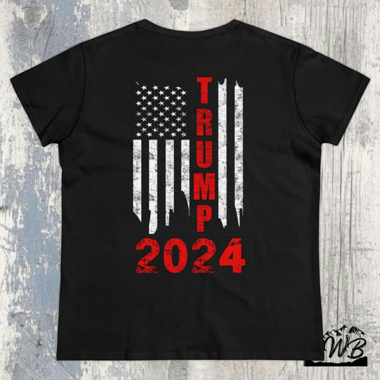 Trump 2024 Flag Women's Tee