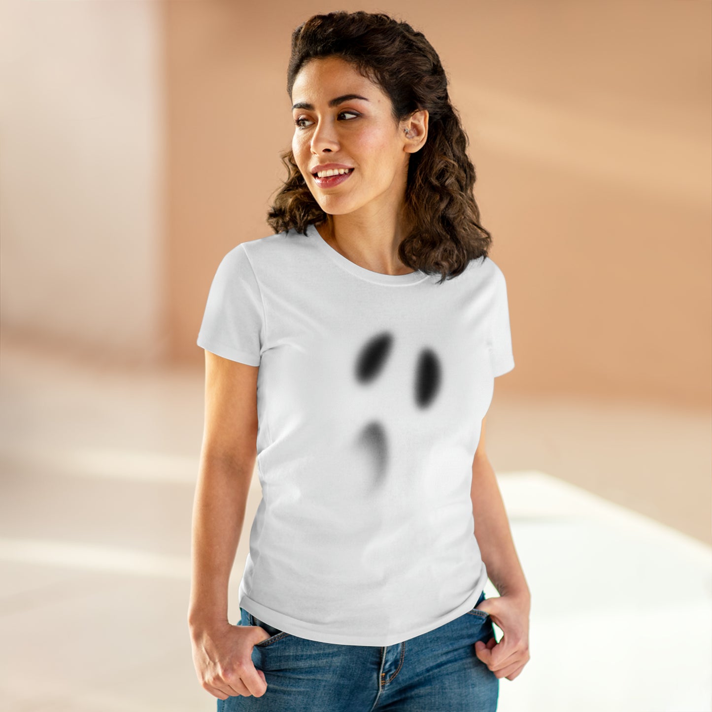Faded Ghost Women's Tee - Backwoods Branding Co.