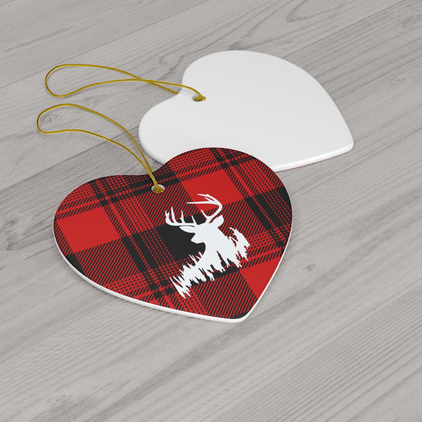 Big Buck Ceramic Christmas Ornament