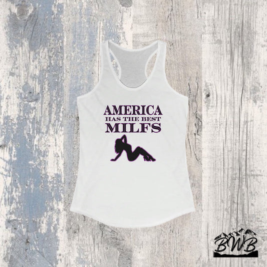 America Has The Best Milfs Women's Tank Top - Backwoods Branding Co.