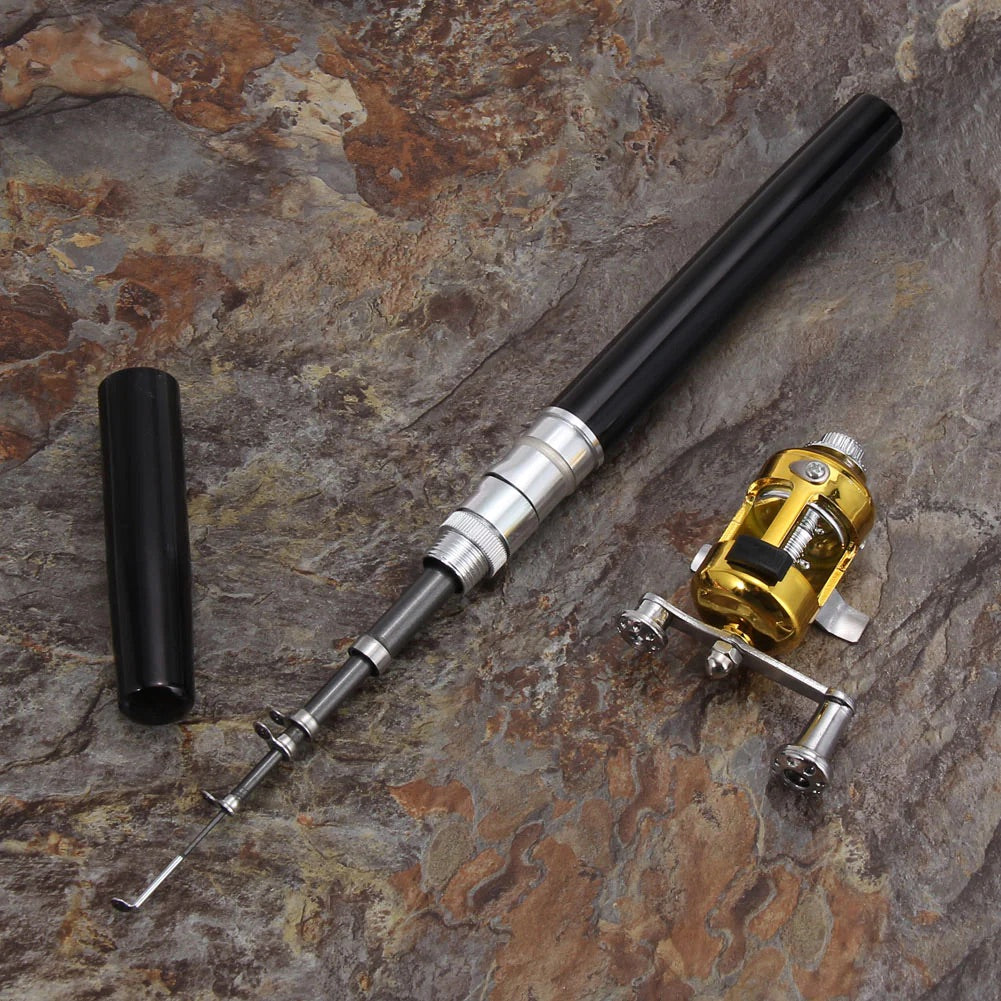 2024 Pocket Size Fishing Rod - Mini Pen Fishing Pole and Reel
