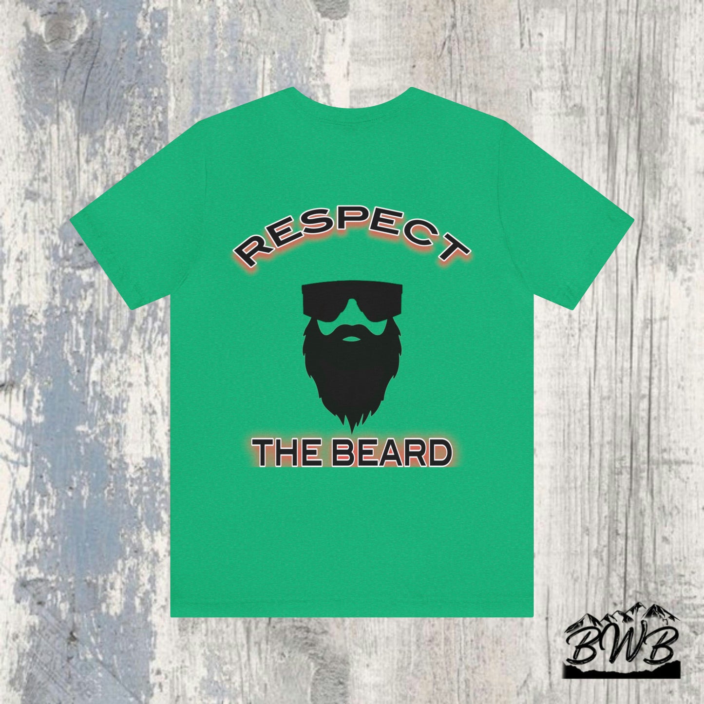 Respect The Beard Tee - Backwoods Branding Co.