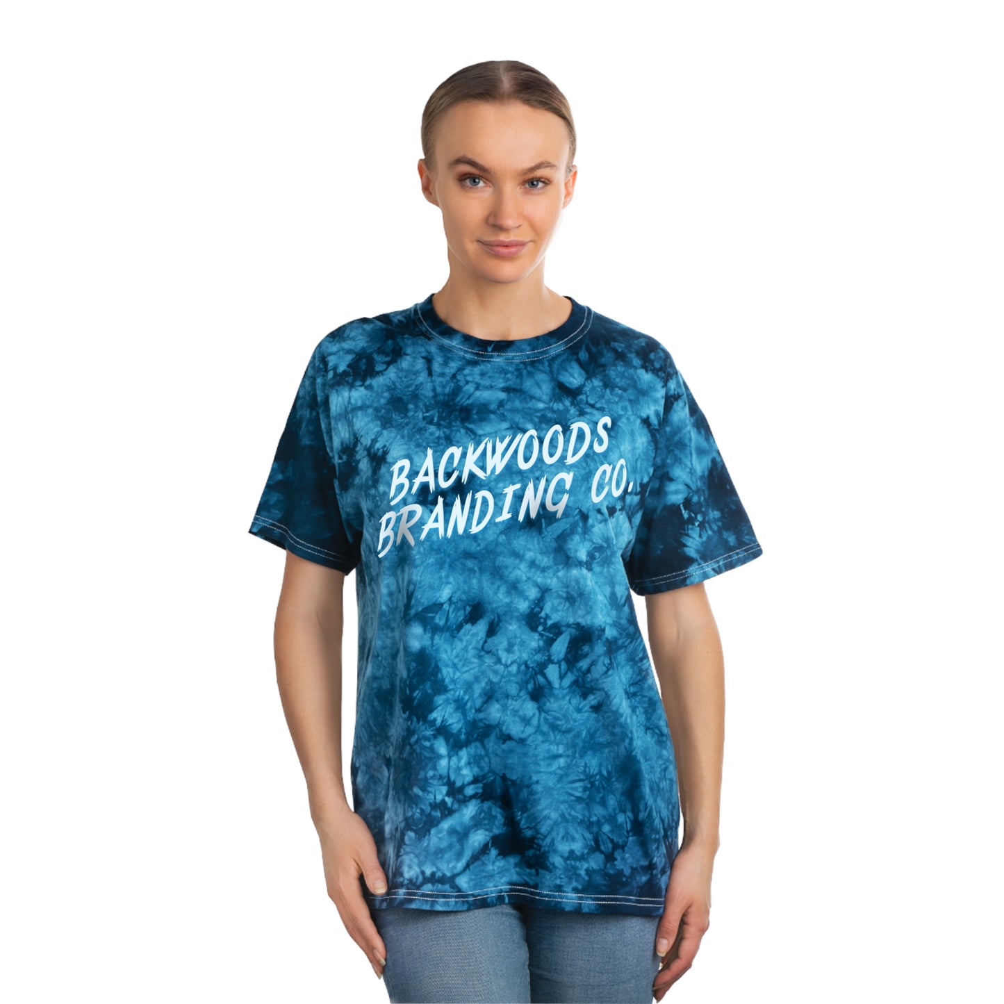 Backwoods Branding "Blue Tie-Dye" Women's Tee