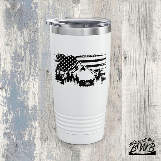 Flag Mountain Tumbler, 20oz