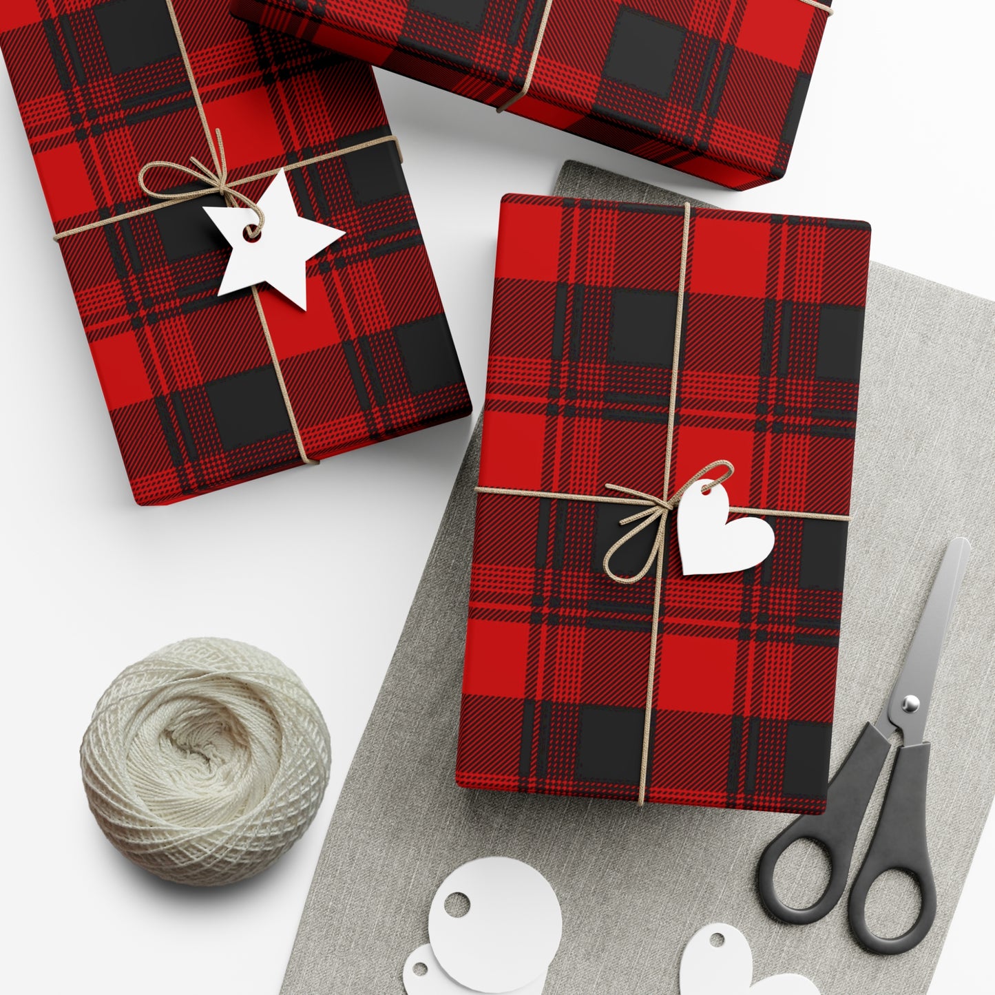 BWB Red Flannel Wrapping Paper