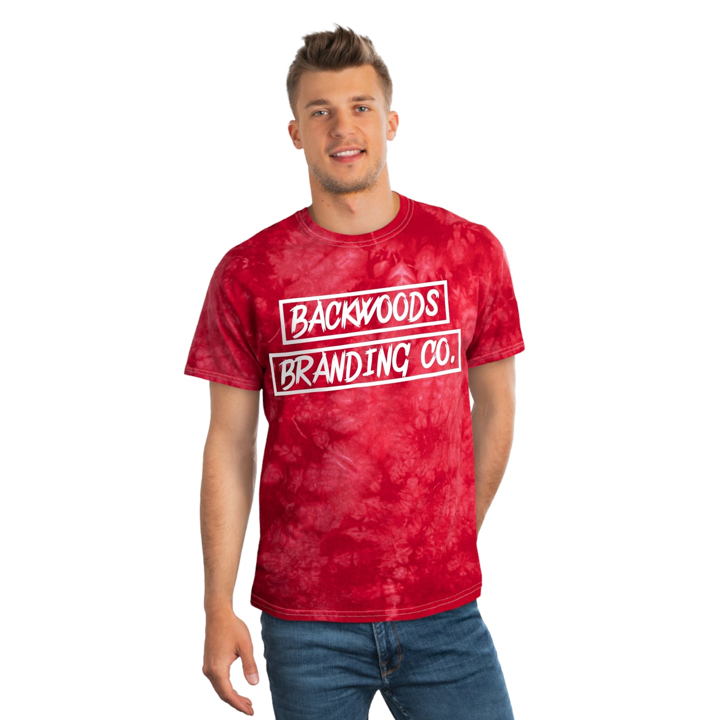 Backwoods Branding "Red Tie-Dye" Tee