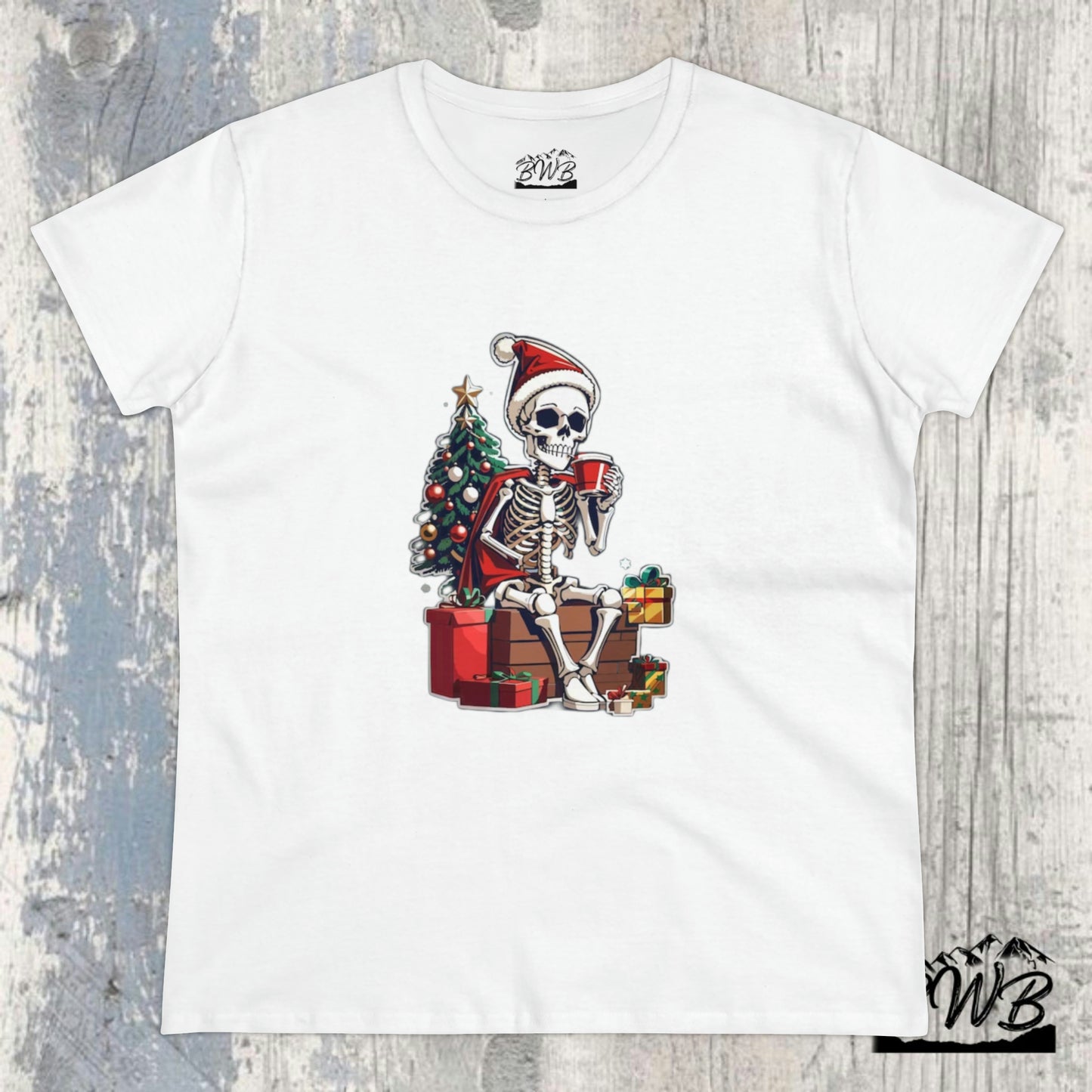 Christmas Coffee Skeleton Women's Tee