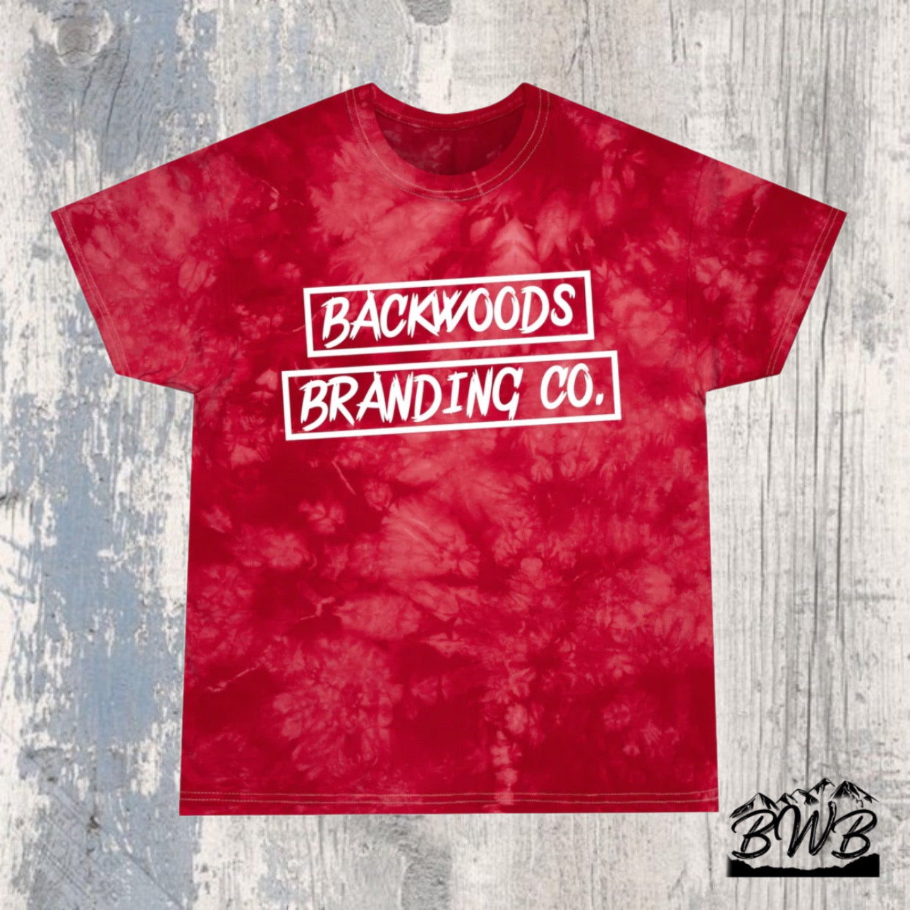 Backwoods Branding "Red Tie-Dye" Women's Tee