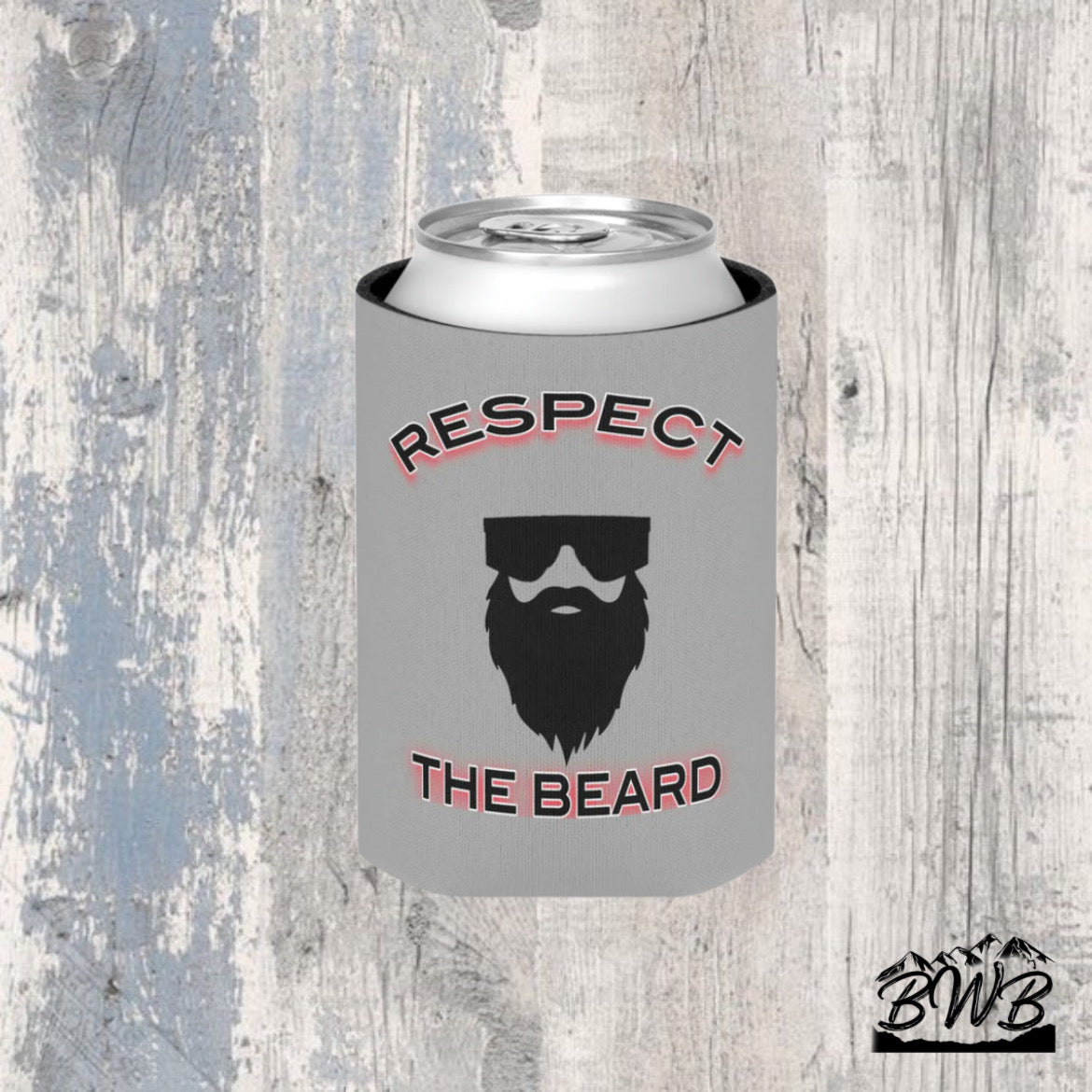 Respect The Beard Coozie - Backwoods Branding Co.