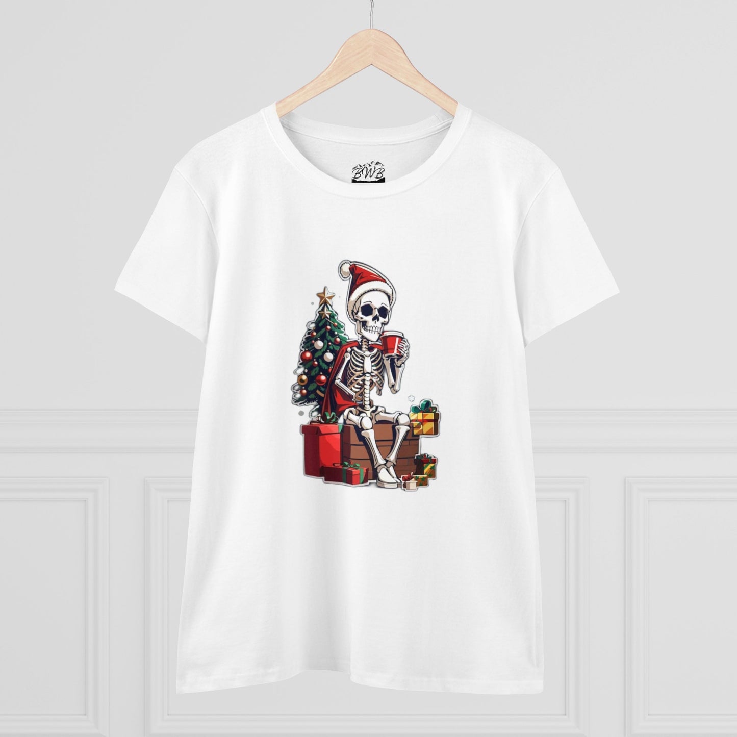 Christmas Coffee Skeleton Women's Tee