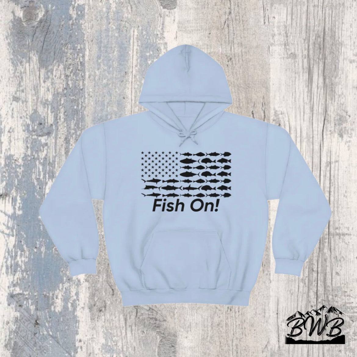 Fish On! Hoodie - Backwoods Branding Co.