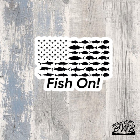 Fish On! Decal - Backwoods Branding Co.