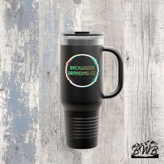 Backwoods Branding "Glitch" Travel Mug, 40oz