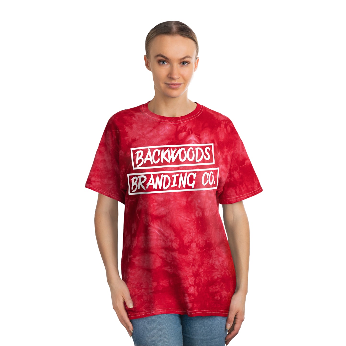 Backwoods Branding "Red Tie-Dye" Women's Tee