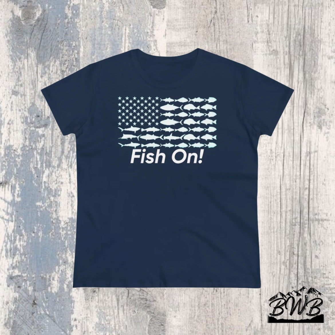 Fish On! Women's Tee - Backwoods Branding Co.