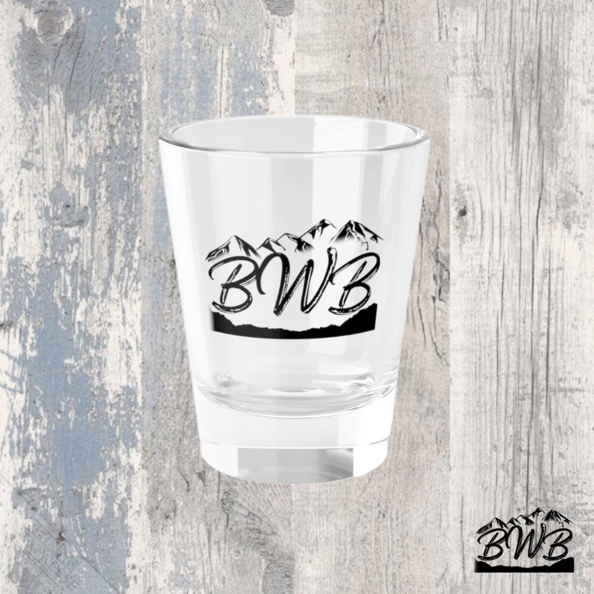 BWB Shot Glass, 1.5oz - Backwoods Branding Co.