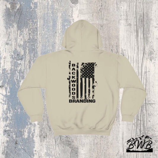 BWB Flag Hoodie - Backwoods Branding Co.