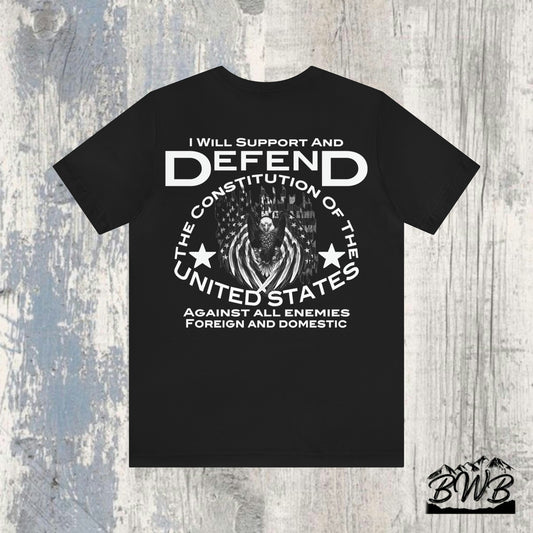 Support and Defend Tee - Backwoods Branding Co.