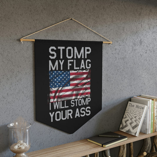 Stomp My Flag Wall Pennant - Backwoods Branding Co.