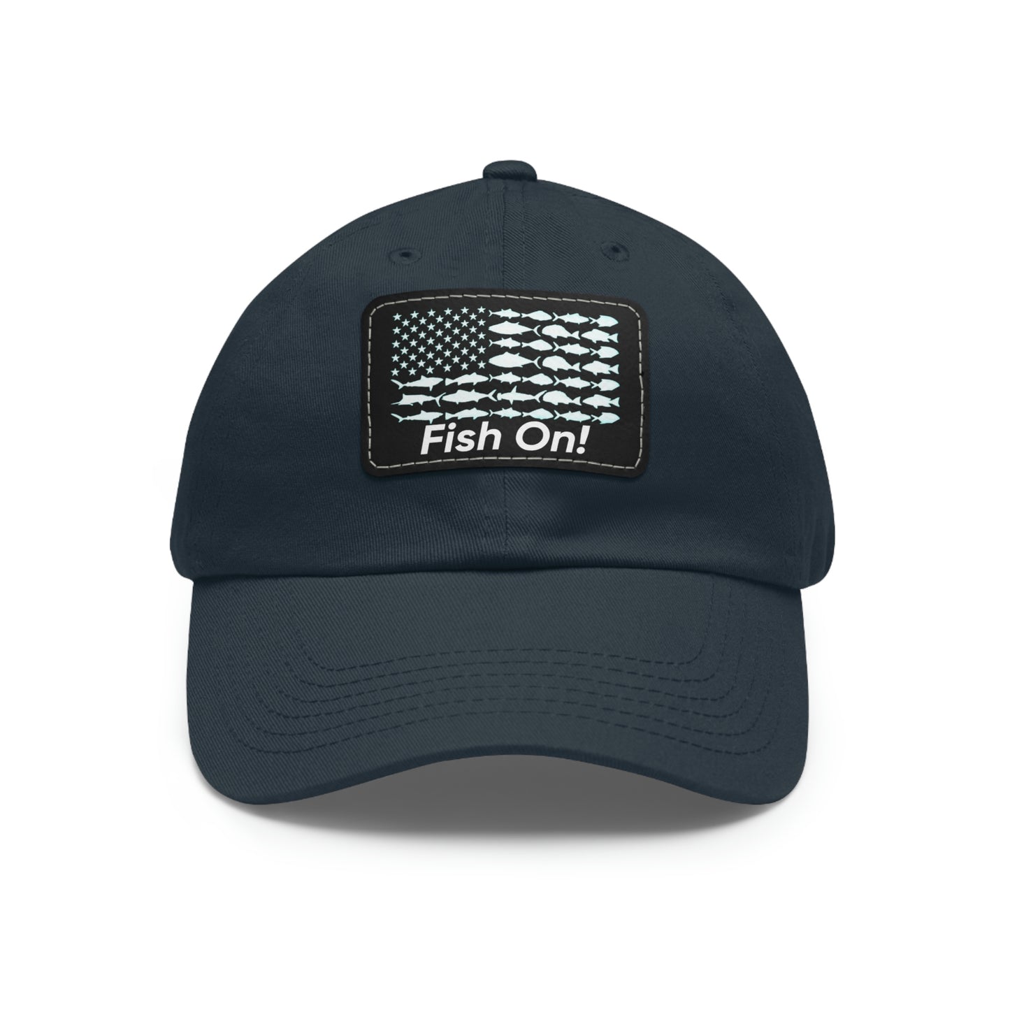 Fish On! Leather Patch Hat - Backwoods Branding Co.