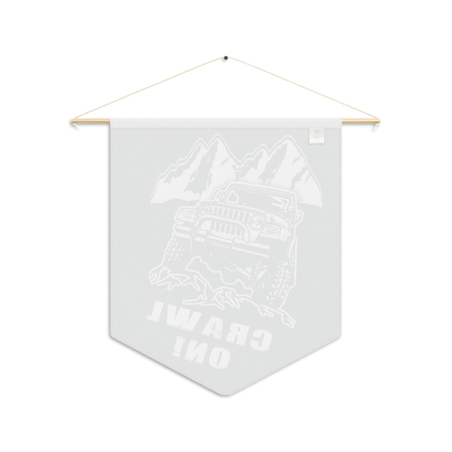 Crawl On! Wall Pennant - Backwoods Branding Co.