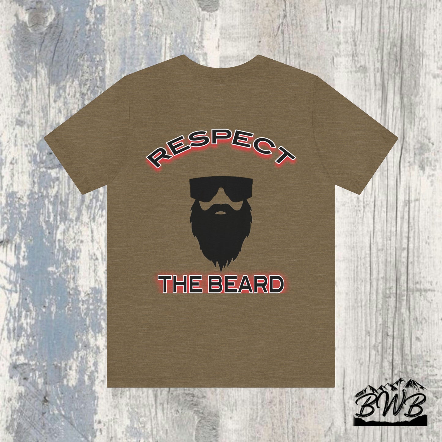 Respect The Beard Tee - Backwoods Branding Co.