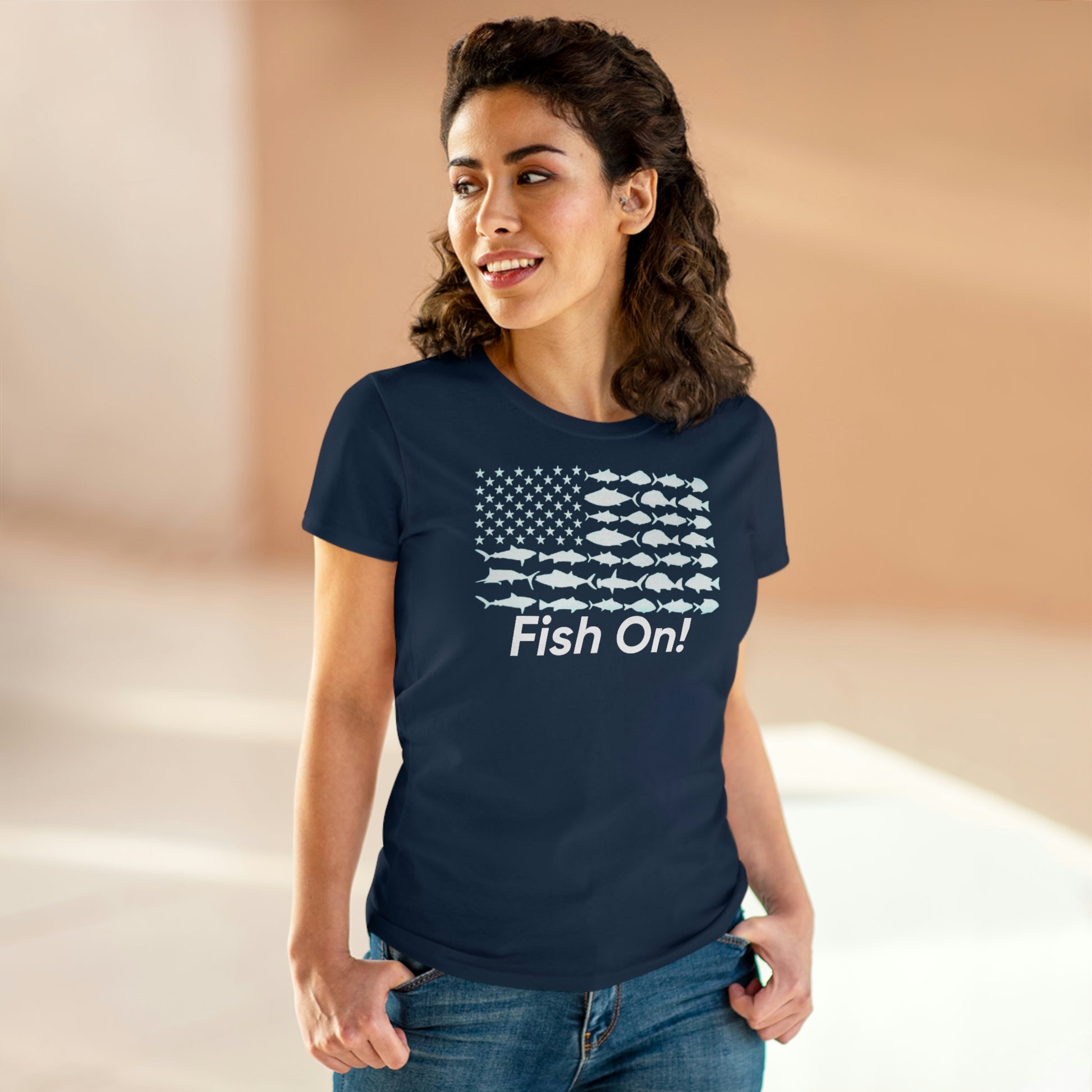 Fish On! Women's Tee - Backwoods Branding Co.