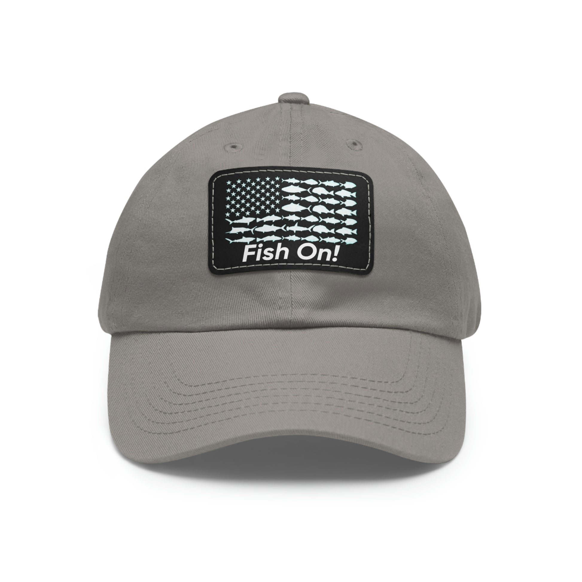 Fish On! Leather Patch Hat - Backwoods Branding Co.