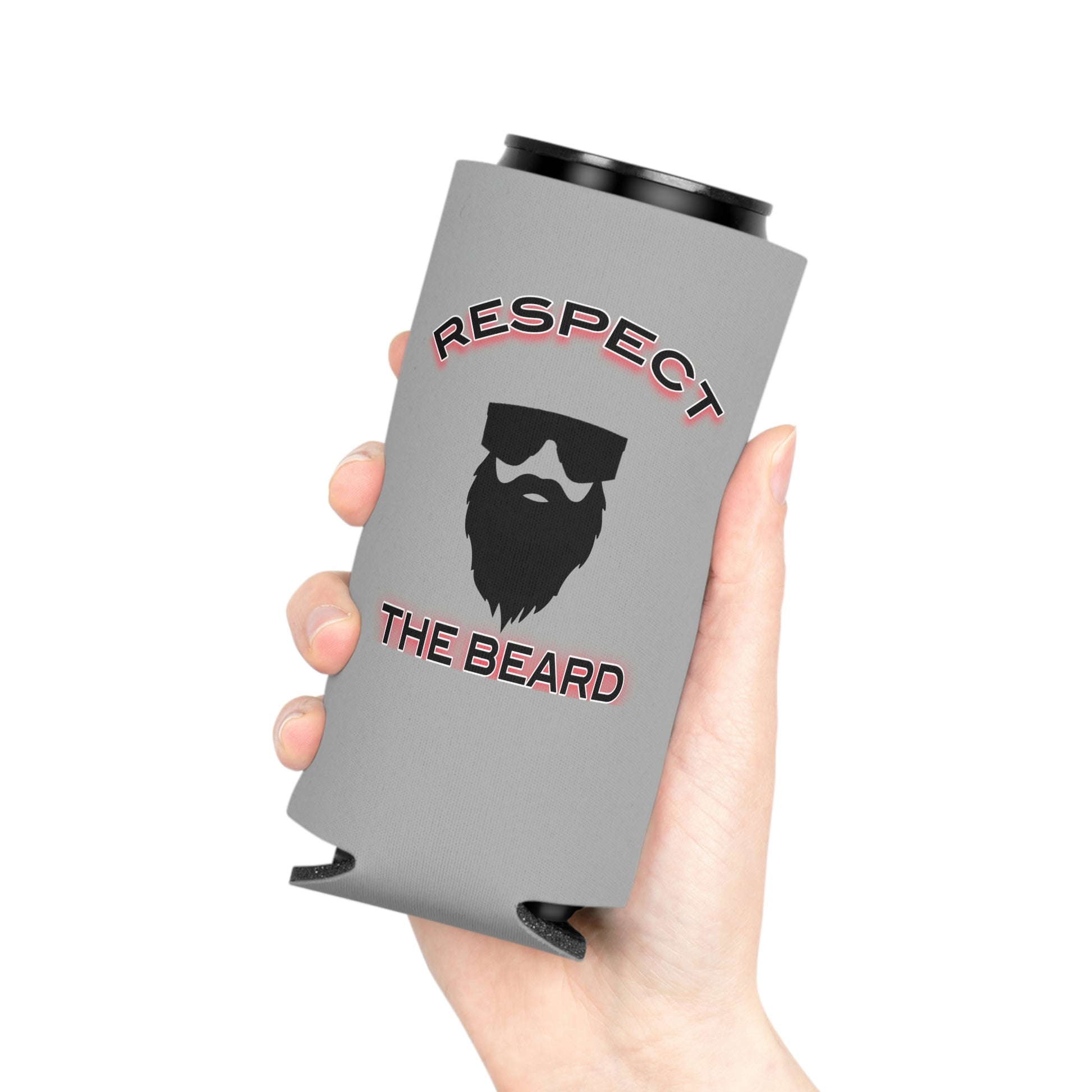 Respect The Beard Coozie - Backwoods Branding Co.