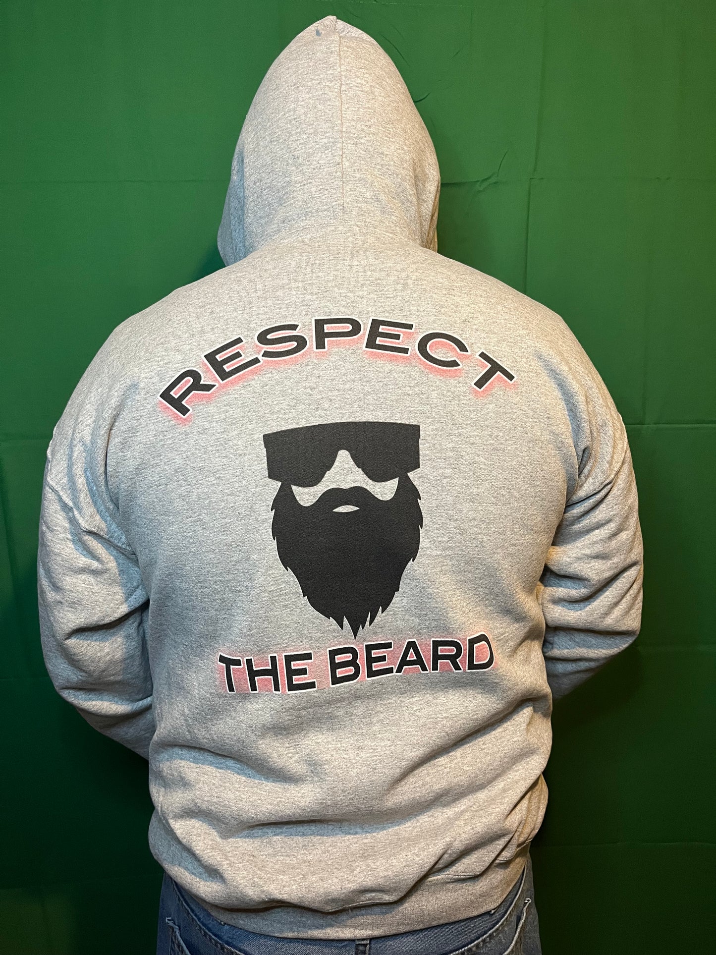 Respect The Beard Hoodie - Backwoods Branding Co.