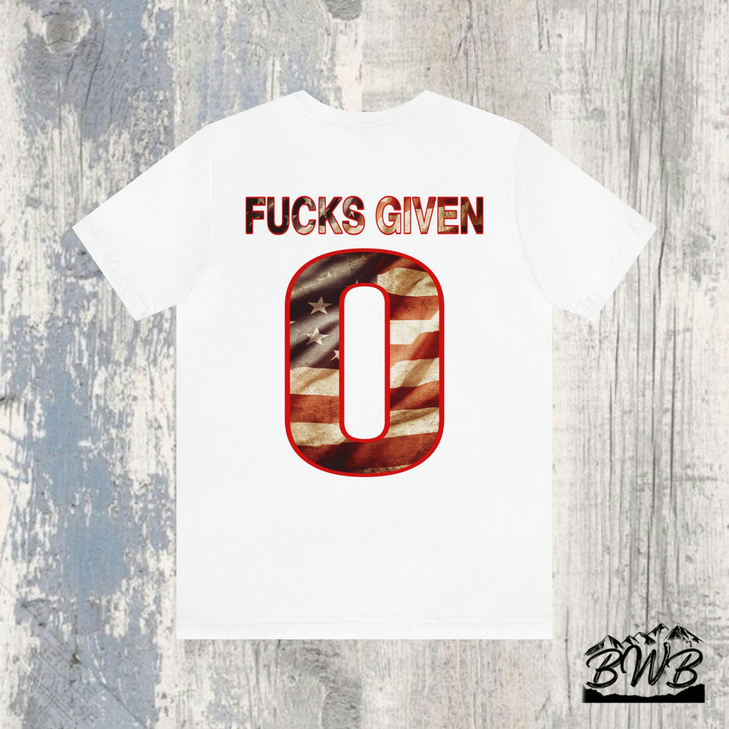 Zero F's Given Tee - Backwoods Branding Co.