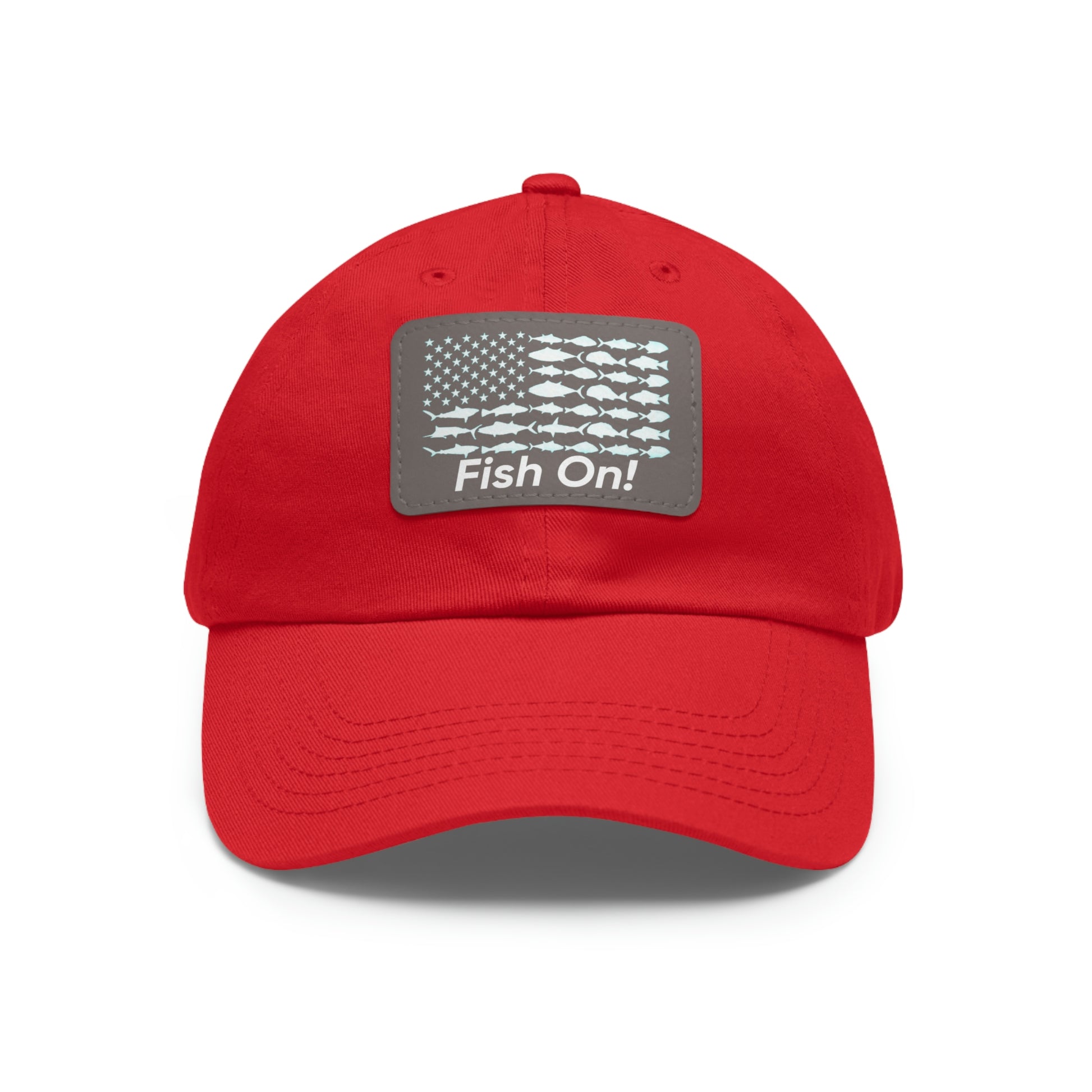 Fish On! Leather Patch Hat - Backwoods Branding Co.