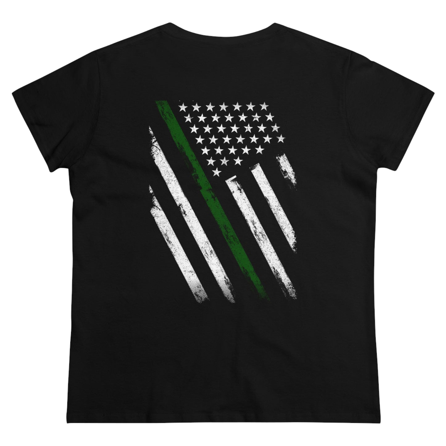 Thin Green Line Women's Tee - Backwoods Branding Co.