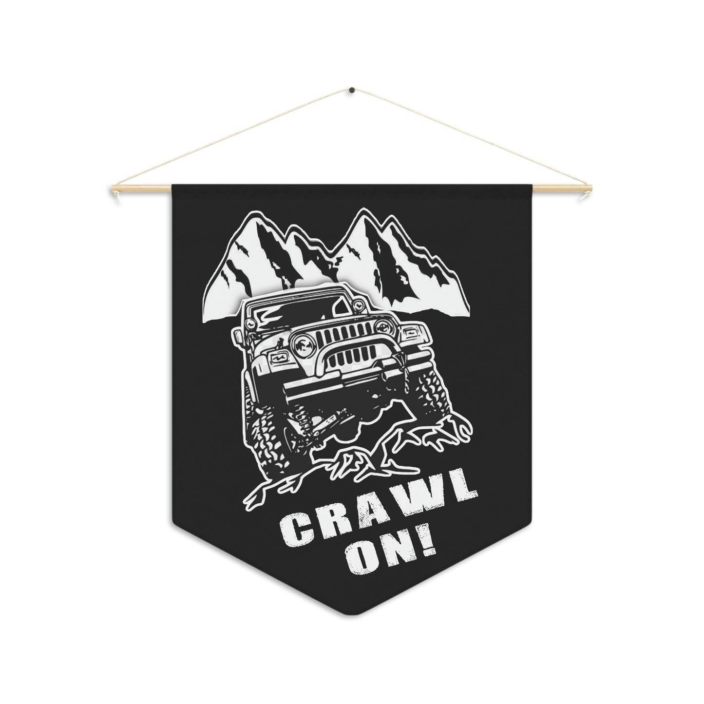 Crawl On! Wall Pennant - Backwoods Branding Co.