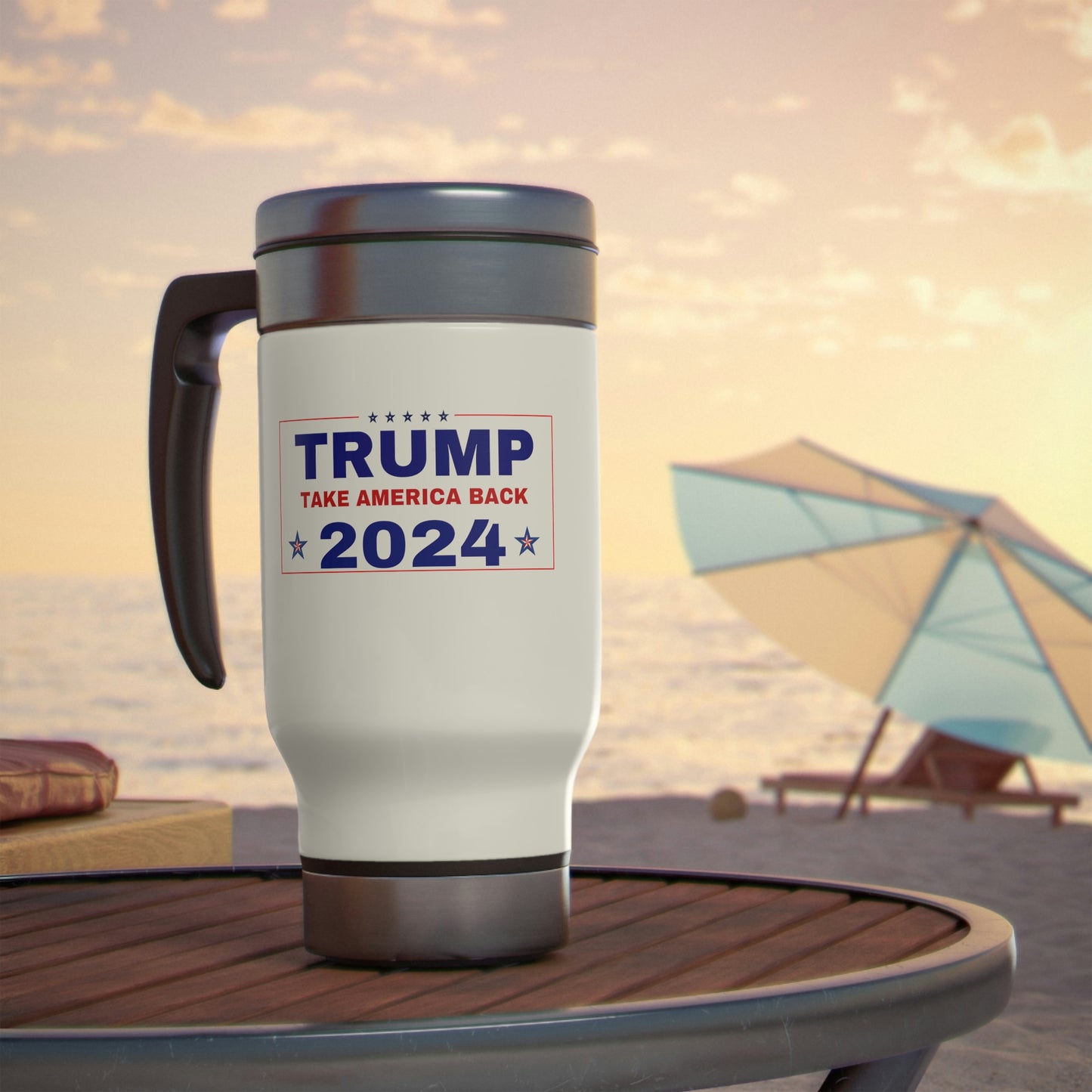 Trump 2024 Travel Mug, 14oz - Backwoods Branding Co.