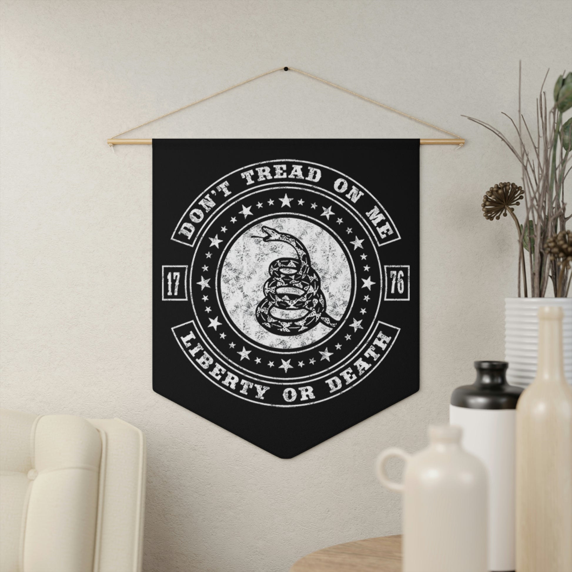 Don't Tread On Me Wall Pennant - Backwoods Branding Co.
