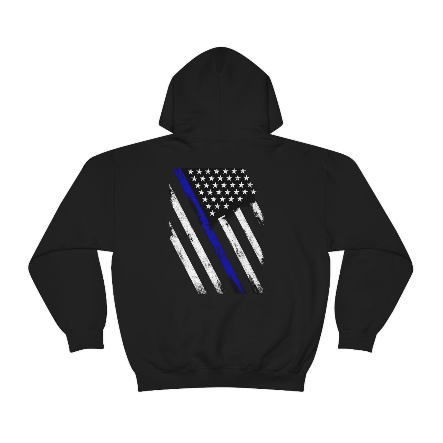 Thin Blue Line Hoodie - Backwoods Branding Co.