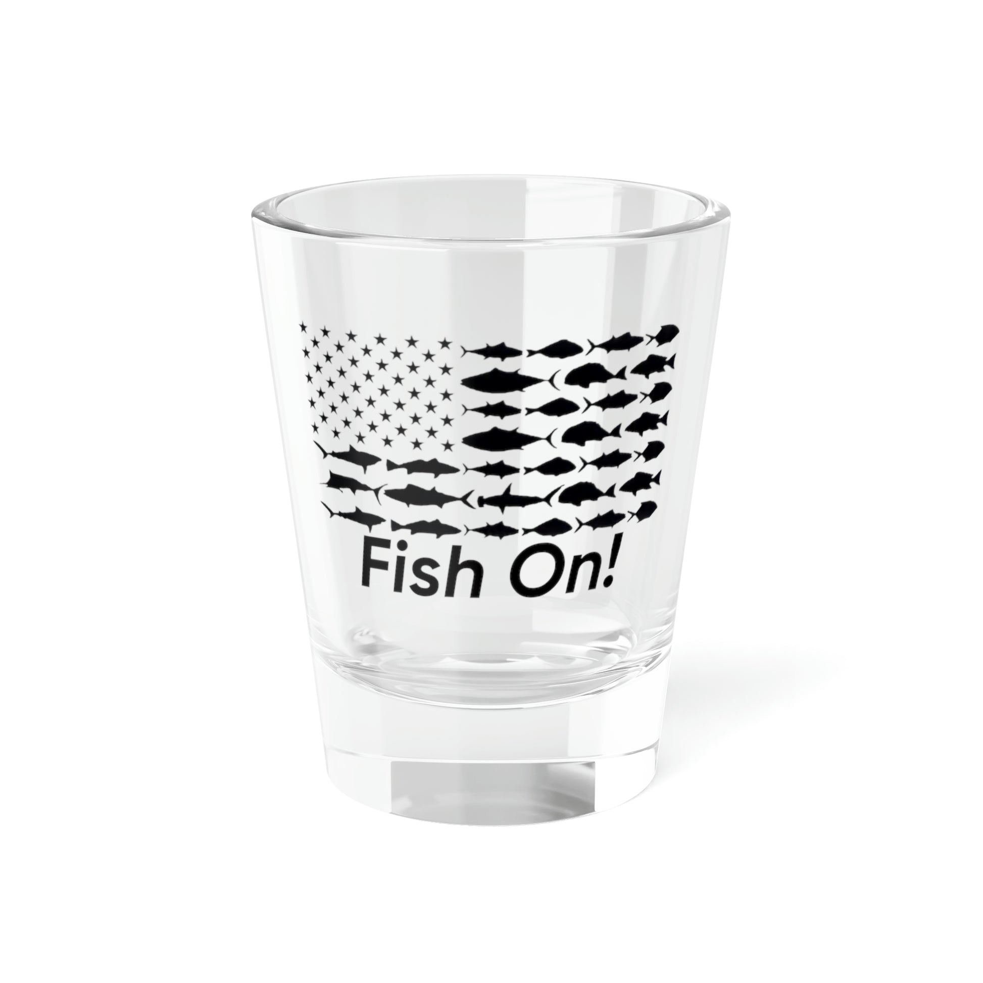 Fish On! Shot Glass, 1.5oz - Backwoods Branding Co.