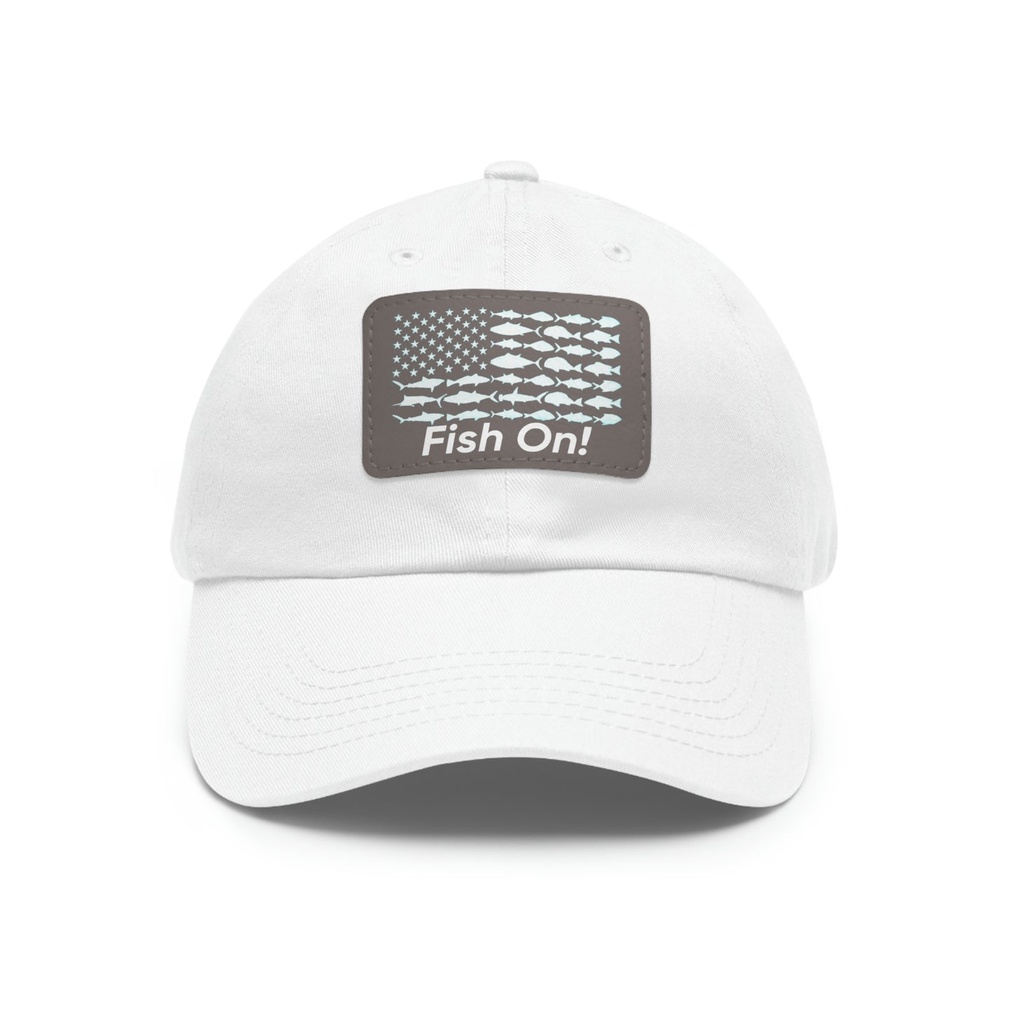 Fish On! Leather Patch Hat - Backwoods Branding Co.