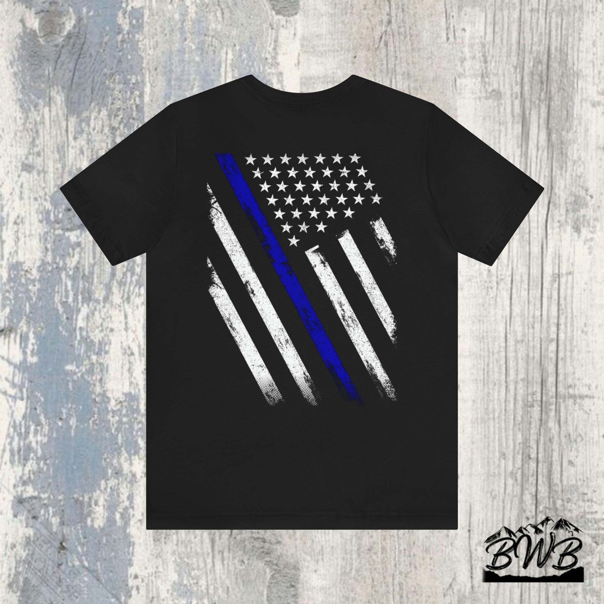 Thin Blue Line Tee - Backwoods Branding Co.