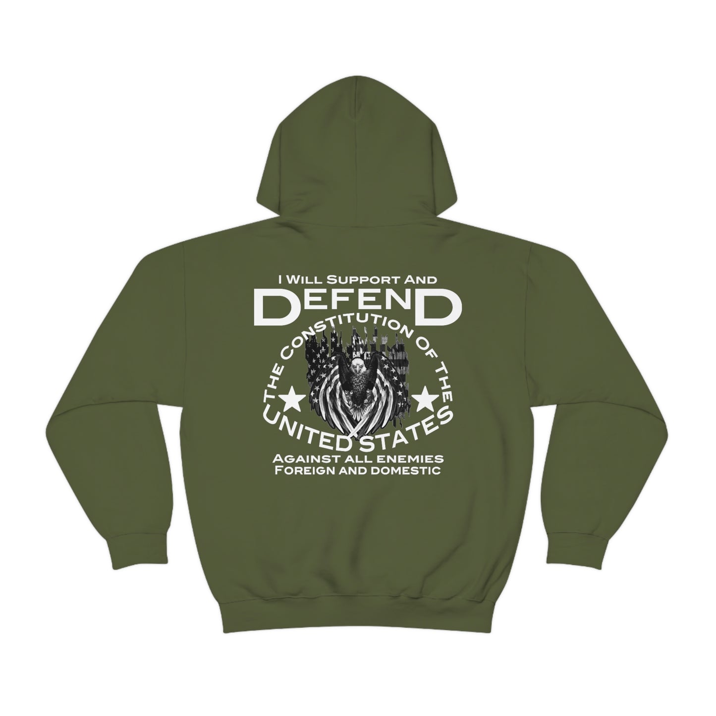 Support and Defend Hoodie - Backwoods Branding Co.